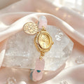 Libra Rose Quartz & Aquamarine Energy Watch