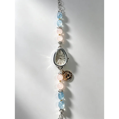 Pisces Energy Watch (Rose Quartz & Aquamarine)