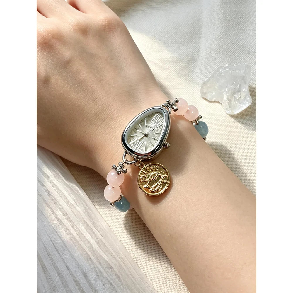 Pisces Energy Watch (Rose Quartz & Aquamarine)